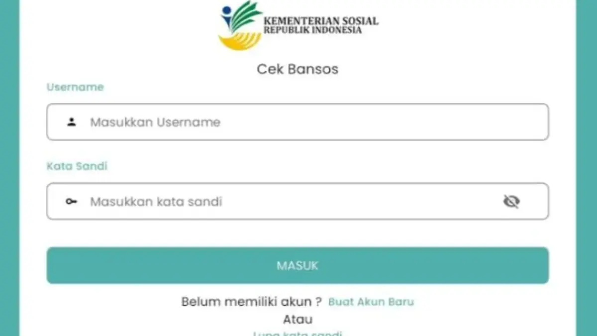 Cara Cek BLT 900 Ribu 2025 Secara Online Lewat cekbansos.kemensos.go.id, Simak Langkah-Lengkapnya! Tampilan aplikasi Cek Bansos Kemensos untuk pengecekan BLT Kesra 2025