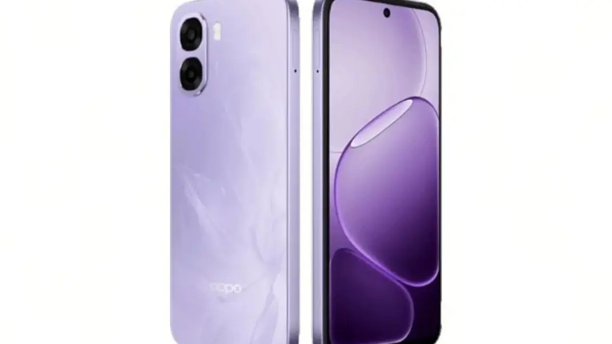 Tampilan OPPO A6x dengan desain stylish dan pilihan warna Violet Purple