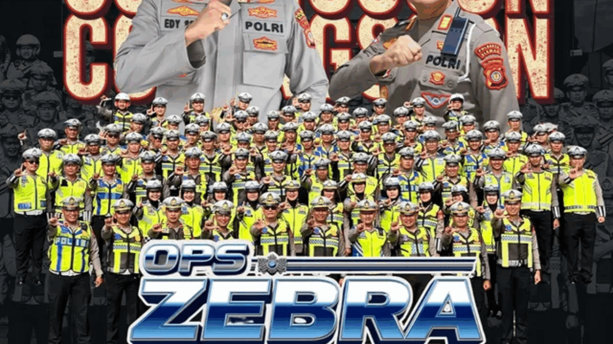 JANGAN LUPA, Hari Ini Mulai Operasi Kendaraan Besar-besaran, Bawa SIM - STNK Helm dan Tertib di Jalan Raya zebra