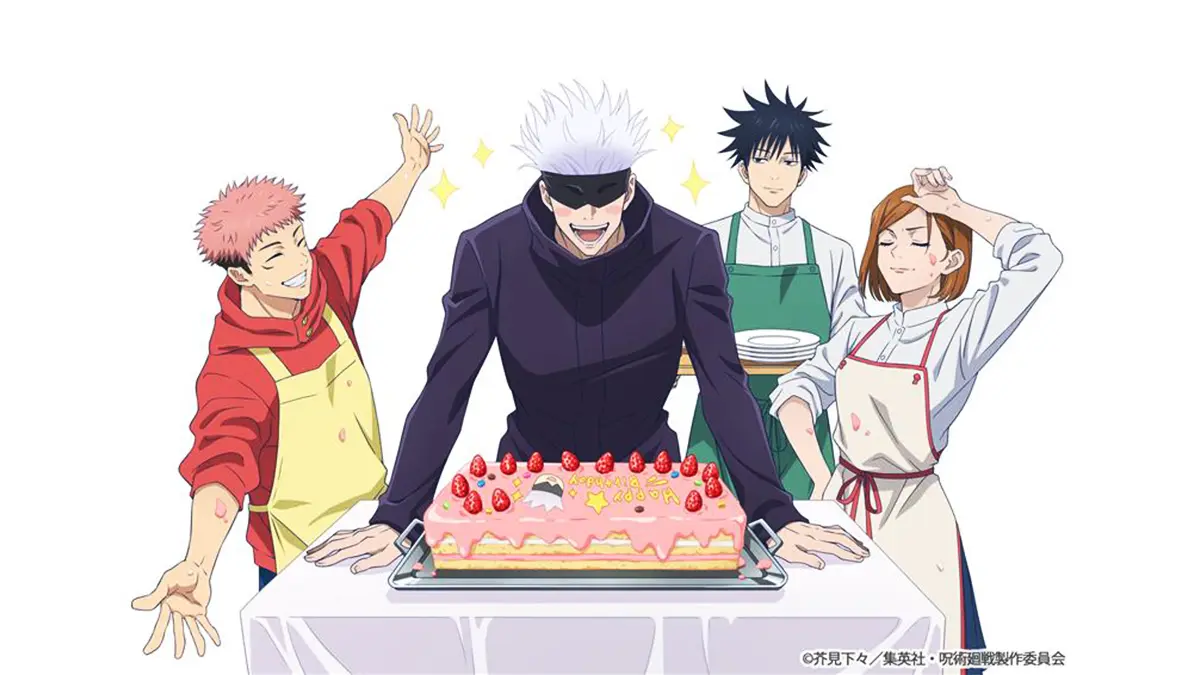 MAPPA Rilis Ilustrasi 2025: Gojo Kompak Rayakan Ulang Tahun Bareng Para Muridnya