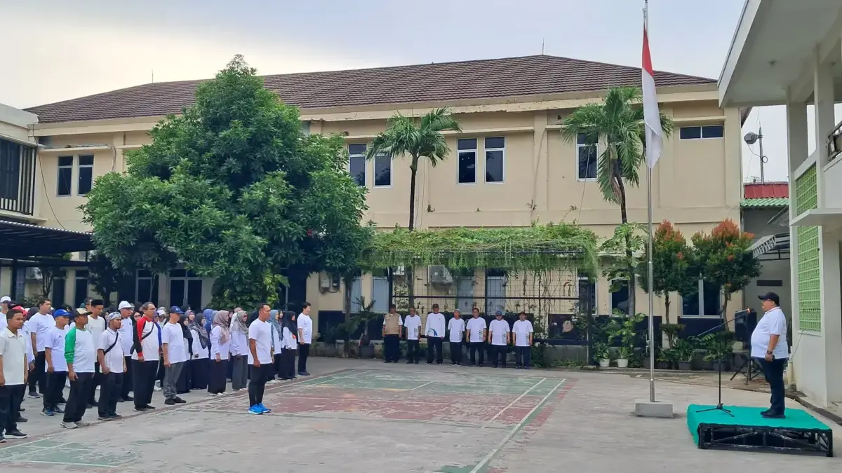 Kemenag Karawang Gelar Senam Kesegaran Jasmani.