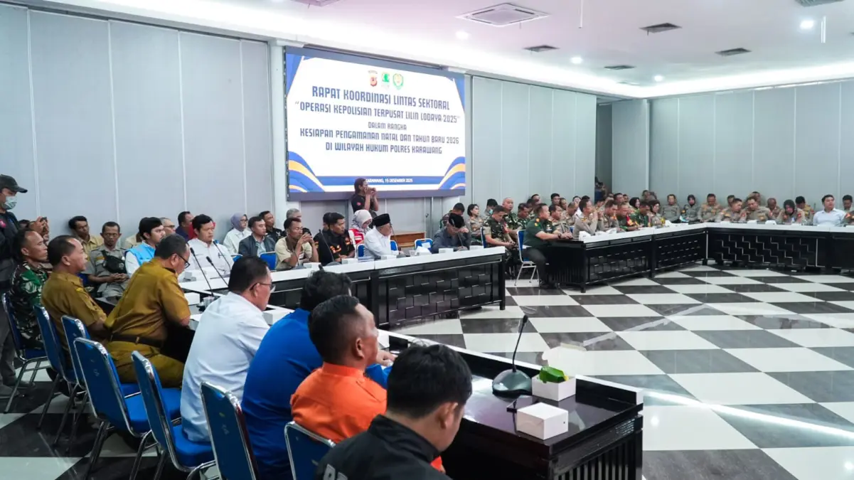 Hadapi Nataru 2025/2026, Polres Karawang Perkuat Sinergi Lintas Sektoral Polres Karawang menggelar Rapat Koordinasi (Rakor) Lintas Sektoral dalam rangka Operasi Kepolisian Terpusat Li