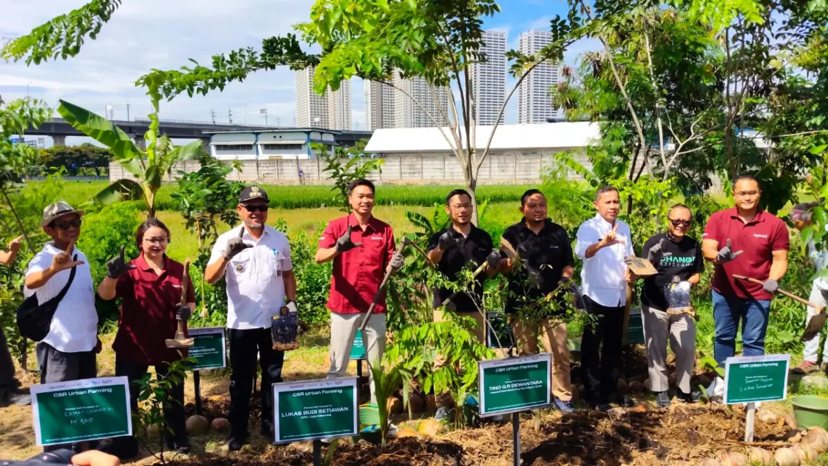 Lippo Cikarang dan Alva Electrics Saluran CSR Urban Farming Urban Farming.