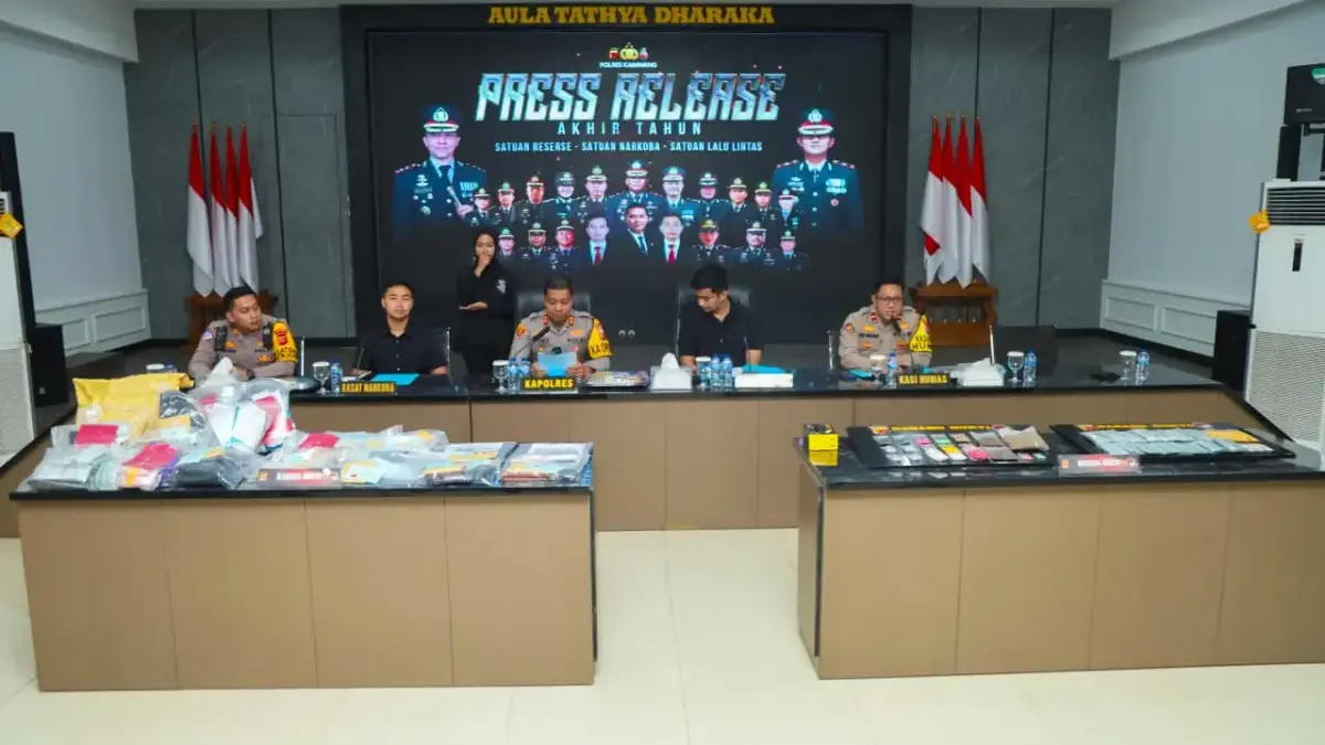 251 Kasus Narkoba Berhasil Ditangani Polres Karawang.