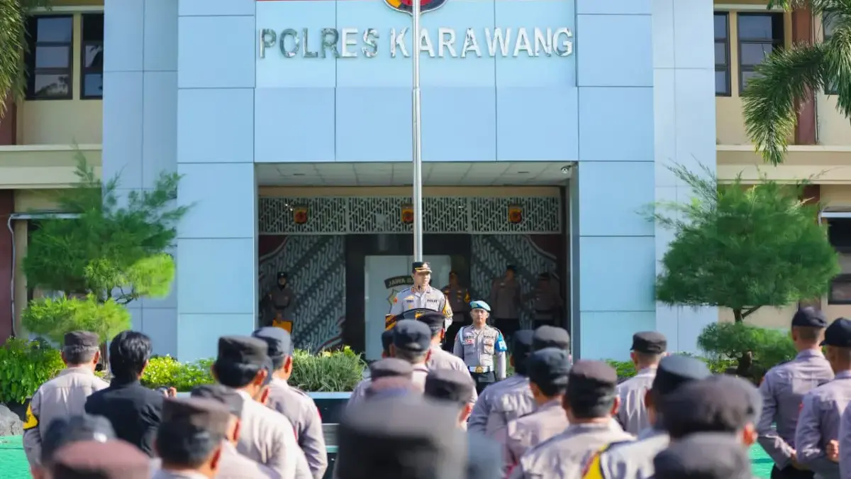 Polres Karawang Siagakan Ratusan Personel Amankan Pilkades Serentak 2025