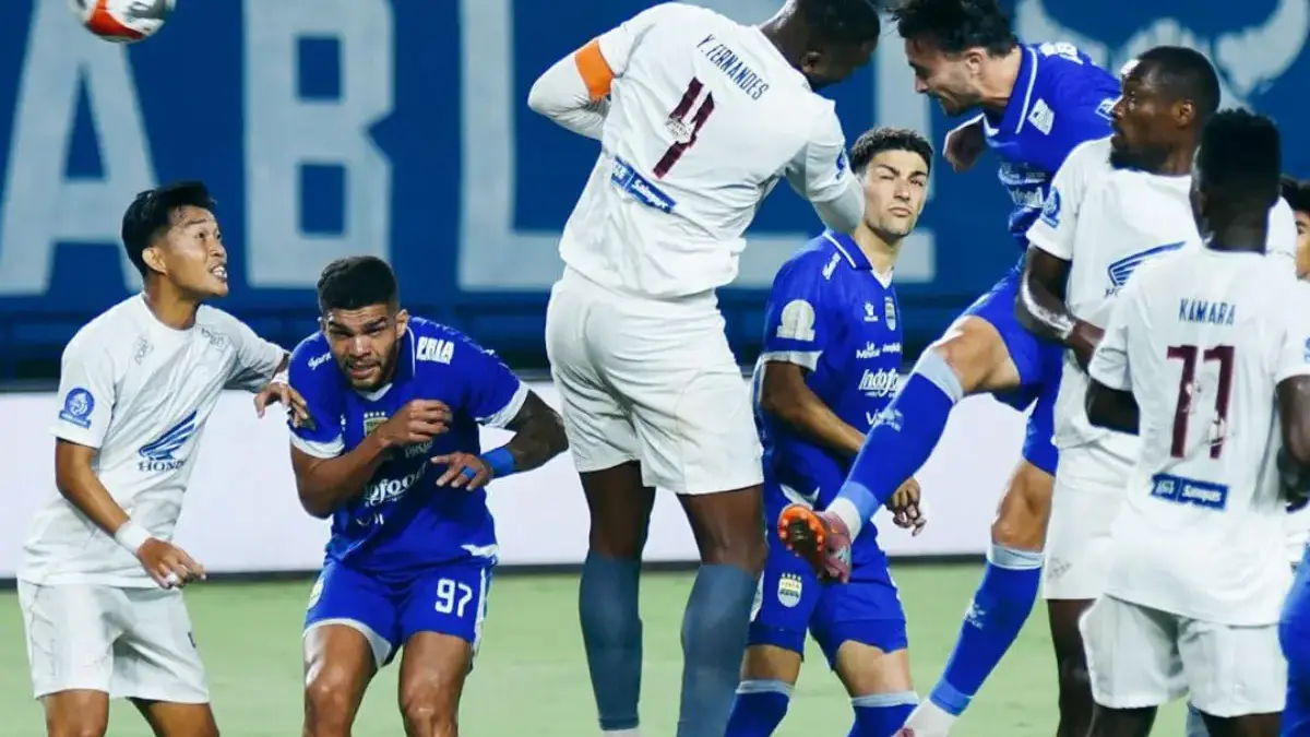 Andrew Jung Mencetak Gol ke PSM Makassar laga terakhir Persib di Tahun 2025