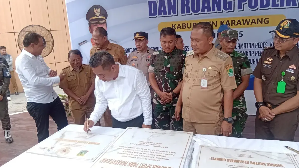 Pelayanan Publik Ditingkatkan untuk Karawang Maju, Bupati Aep Resmikan Sejumlah Proyek Strategis