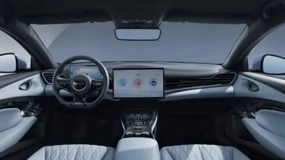 Ilustrasi mobil listrik BYD.