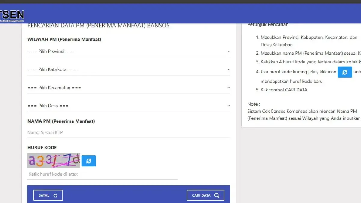 Cara Mudah Mengecek NIK DTSEN di HP untuk Ambil Bansos Desember 2025 Mengecek NIK DTSEN di HP.