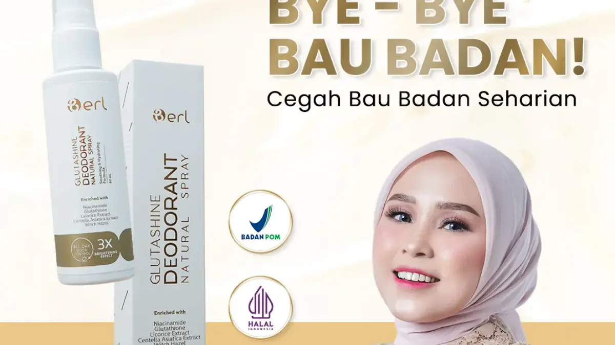 B ERL GlutaShine Deodorant Natural Spray