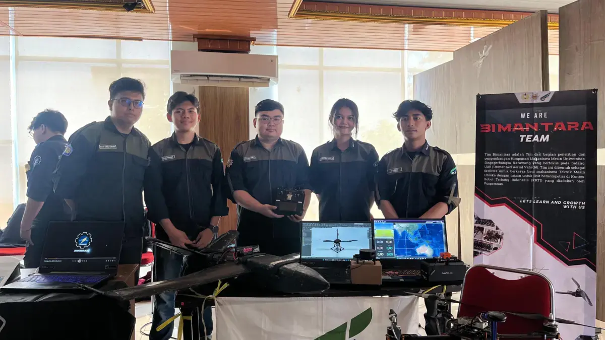 Tim Bimantara UNSIKA Pamerkan Drone VTOL dan Racing Plane di Festival Inovasi Teknologi 2025 Tim unsika