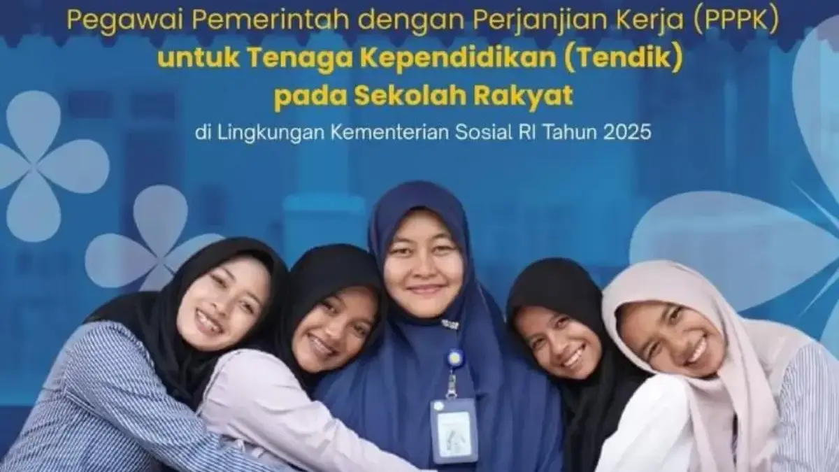 pendaftaran PPPK Tenaga Kependidikan Sekolah Rakyat 2025 dengan total 3.003 formasi