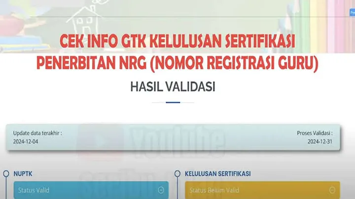 Lulusan Guru PPG Tertentu Silahkan Cek Info GTK tentang NRG