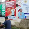 Tahapan Pilkades Belum Mulai, Para Calon Kepala Desa Sudah Perang Banner di Desa Sukaresmi