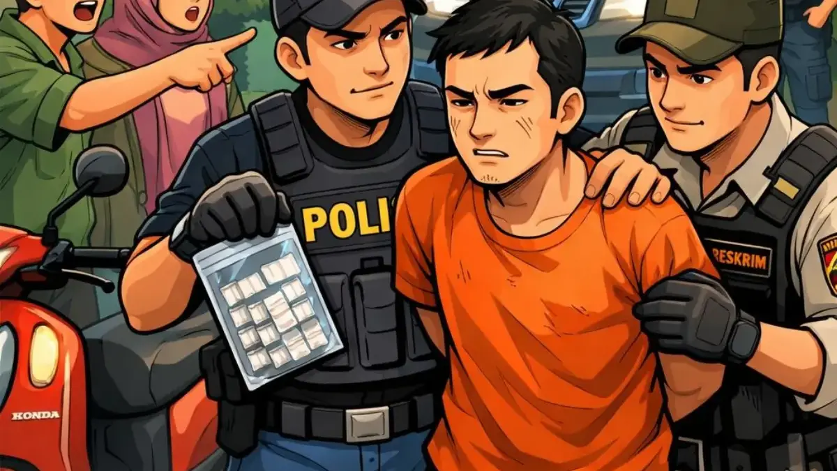 Mau Tempel 20 Paket Sabu, Pria Asal Karawang Diringkus di Perumahan Citra Kebun Mas Ist