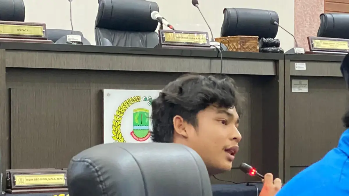 Mahardhika Ketua Cabang PMII Karawang. 