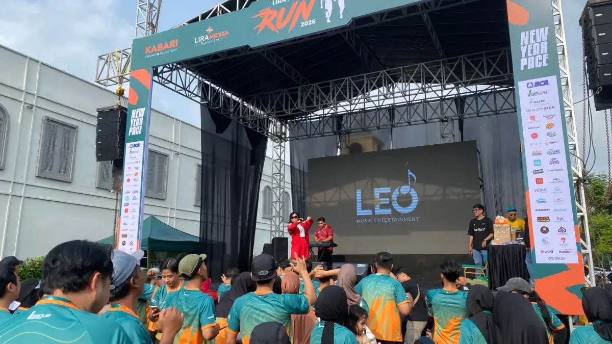 Event olahraga Lira Fun Run yang digelar RS Lira Medika di kawasan Summarecon Villaggio Outlet Karawang