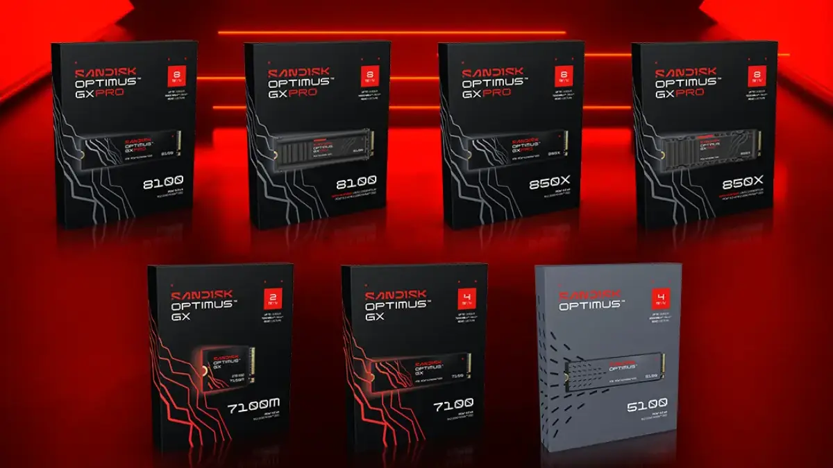 Sandisk Luncurkan Merek Produk SSD SANDISK Optimus, Rebranding pada WD_BLACK™ dan WD Blue® NVMe™ SSD Sandisk