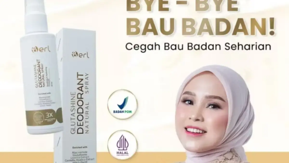 B ERL GlutaShine Deodorant Natural Spray