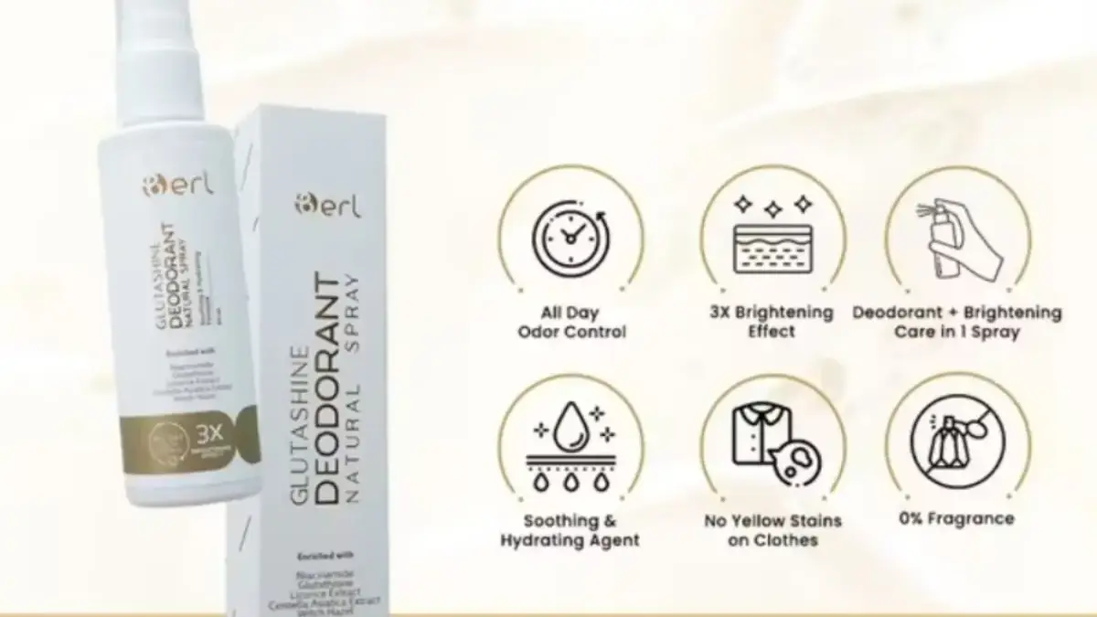 B ERL GlutaShine Deodorant Natural Spray