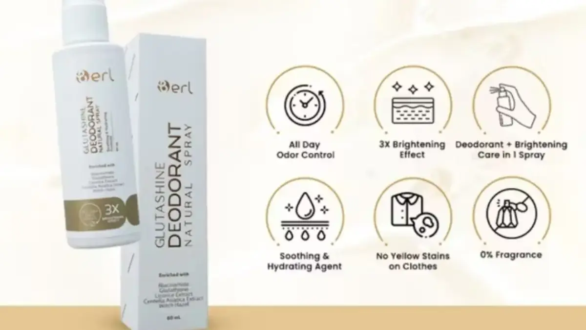 B ERL GlutaShine Deodorant Natural Spray