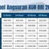 KUR BRI 2026 plafon Rp10-100 Juta Tenor 60 Bulan