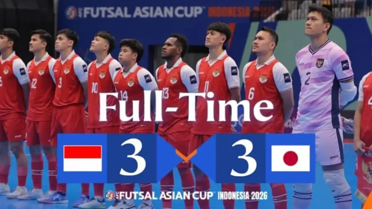 Dramatis! Timnas Futsal Indonesia Ditahan Jepang 3-3