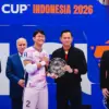 Ahmad Habibie saat mendapatkan kiper terbaik di AFC Asian Cup 2026