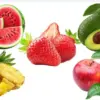 Semangka, Nanas, Stroberi, Apel, Alpukat
