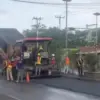 Jalan Nasional Pantura Karawang Sedang Diperbaiki