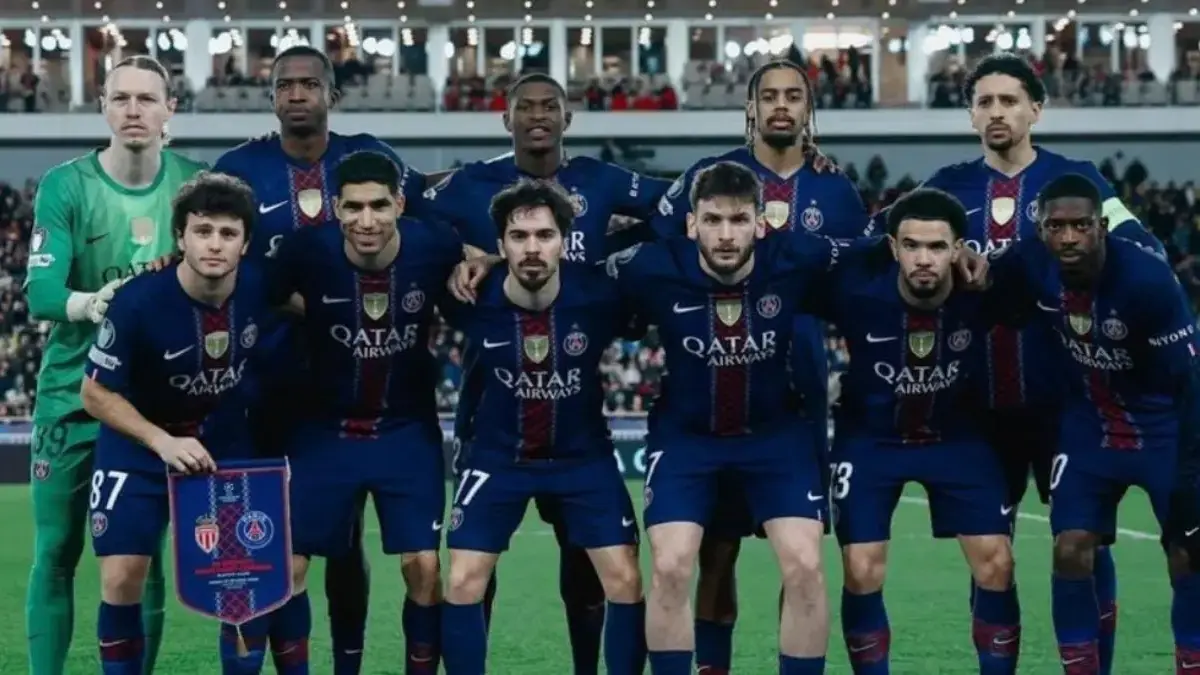 HASIL PLAY-OFF UCL: Paris Saint-Germain Comeback Menang 3-2 atas 10 Pemain AS Monaco Skuad PSG di ajang Play-Off Liga Champions sat bertemu Monaco