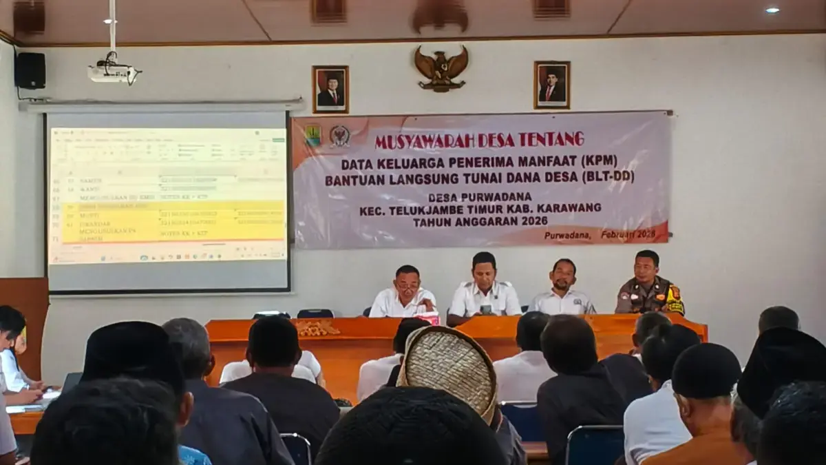 Musdesus Desa Purwadana Tetapkan 72 KPM BLT-DD 2026, Prioritaskan Warga Kurang Mampu Musdesus Desa Purwadana Tentang KPM BLT DD 2026