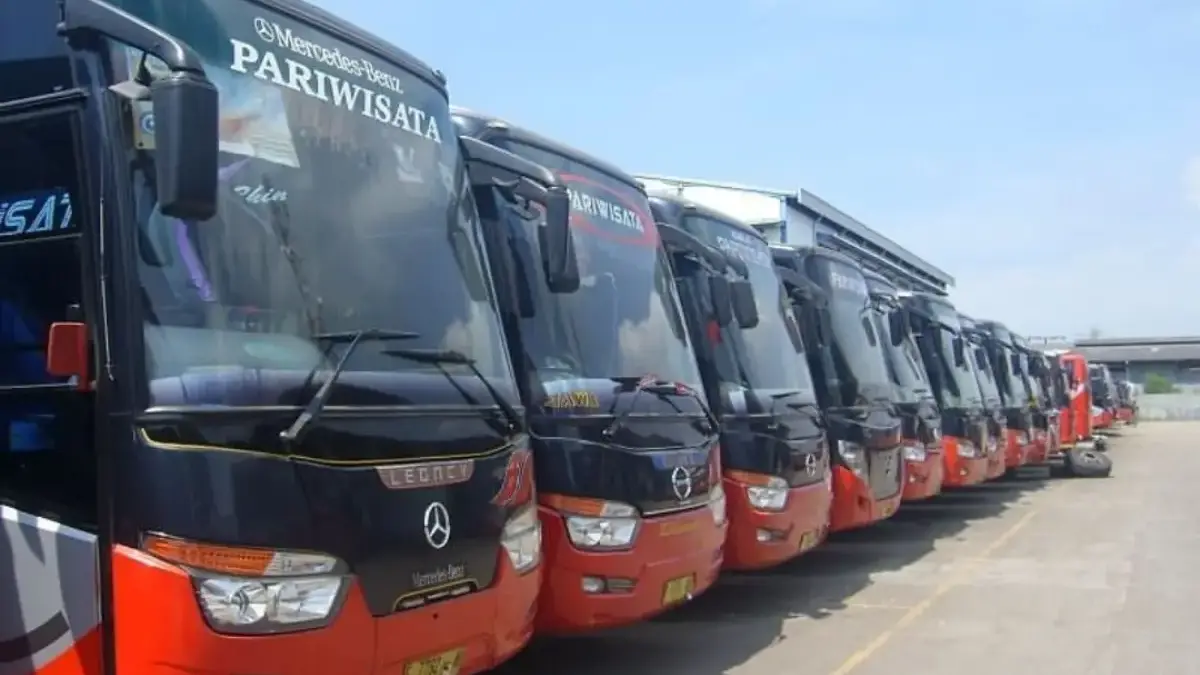 Ilustrasi pemudik mengikuti program Mudik Gratis Pemprov DKI Jakarta menjelang Lebaran 2026.