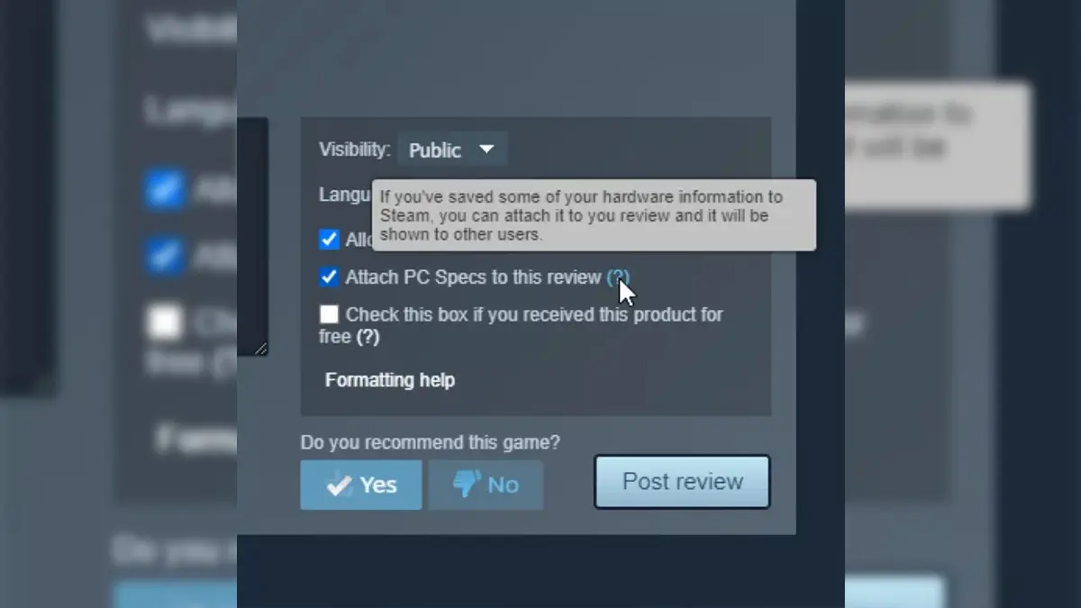 Review Steam Makin Detail! Valve Izinkan Lampirkan Spesifikasi PC