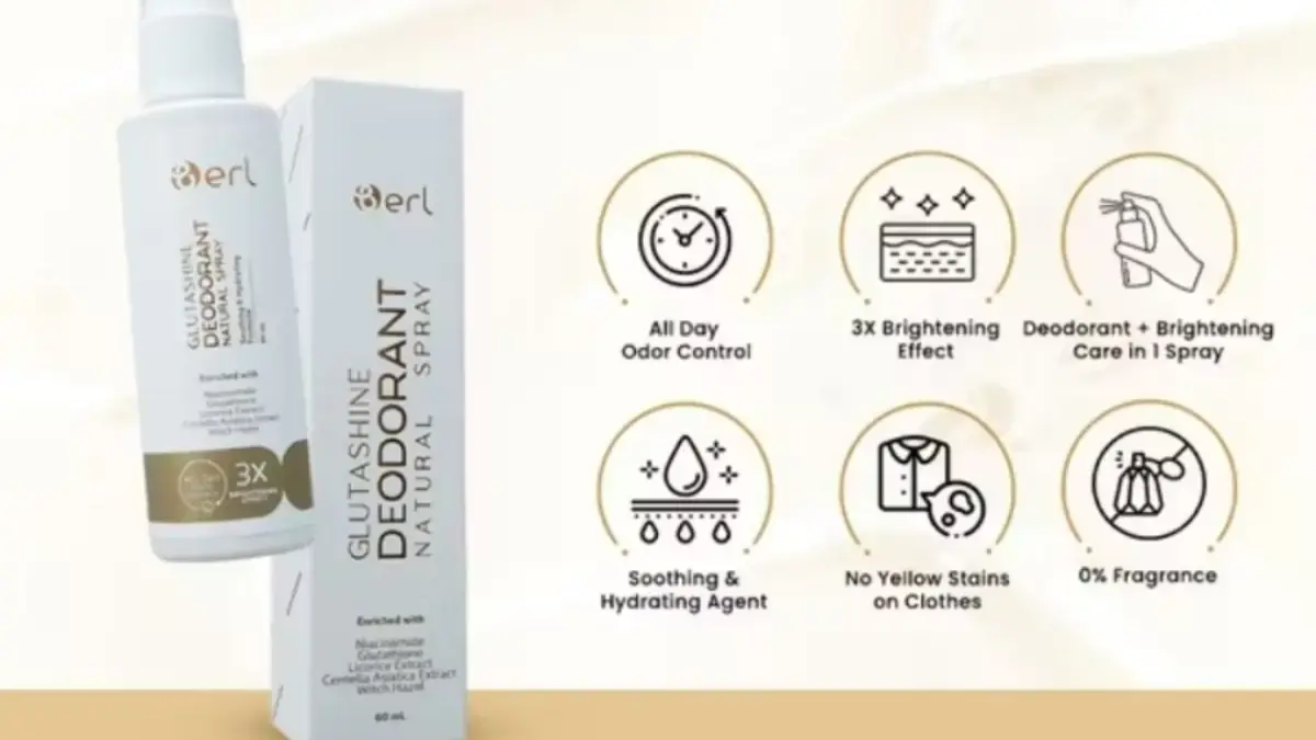 B ERL GlutaShine Deodorant Natural Spray