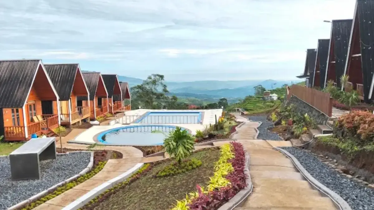 Kanawa Villa berada di kawasan Sukawangi, Kecamatan Sukamakmur, Puncak 2, Bogor