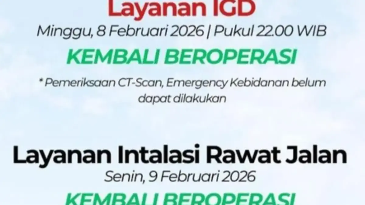 Pelayanan kesehatan di RSUD Karawang mulai kembali berjalan secara bertahap setelah sebelumnya sempat tergangg
