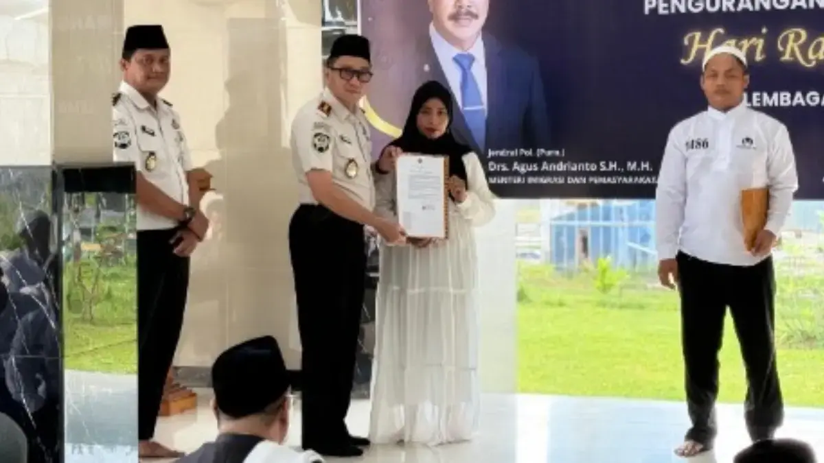 855 Warga Napi Lapas Karawang Dapat Potongan Masa Tahanan Khusus Idulfitri, Tiga Orang Langsung Bebas Remisi