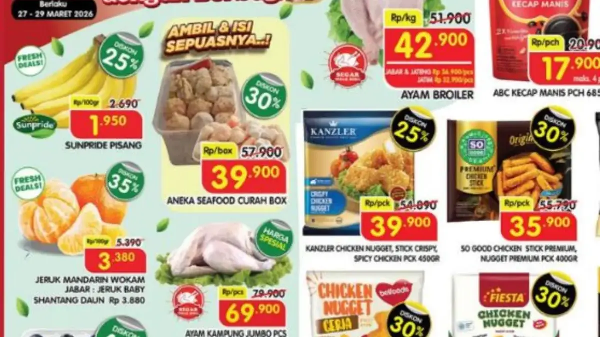 Katalog Promo Superindo Terbaru Hari ini 28 Maret 2026, Ada Banyak Promo Menarik, Yuk Buruan! Katalog Promo Superindo Terbaru Hari in