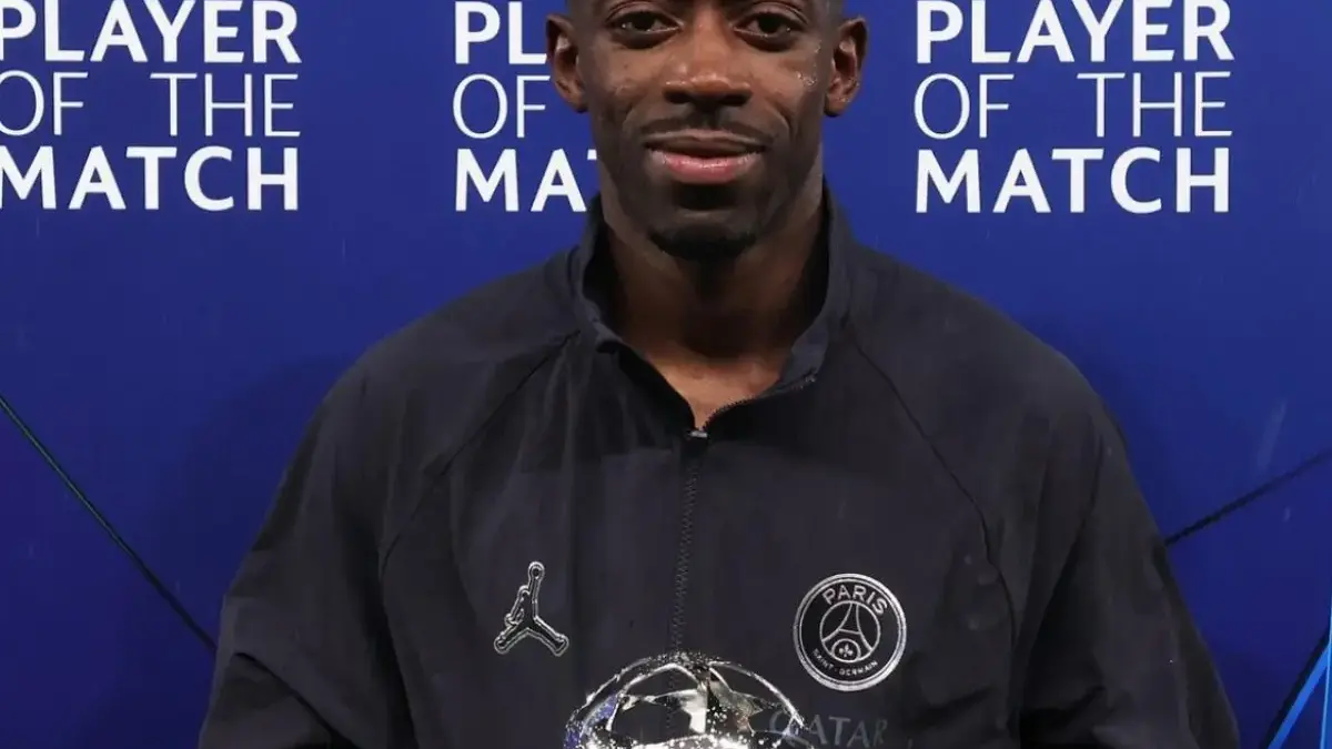 Dembele menjadi pemain bintang karena mencetak dua gol ke gawang Liverpool