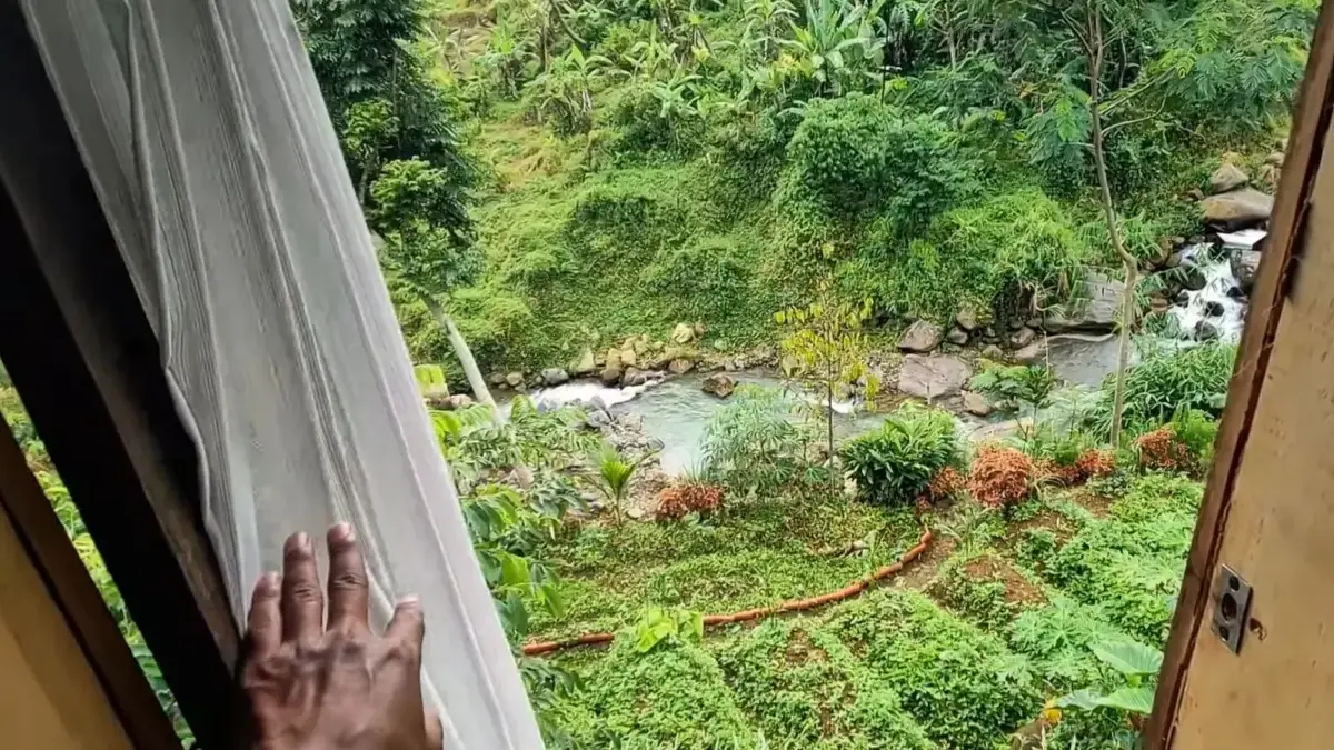 Pemandangan dari Jendela Saung Abah Sukamakmur Bogor