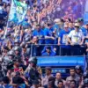 Bojan Hodak dan Jajaran pelatih saat merayakan Persib Bandung Juara Liga Indonesia Musim 2024-25