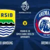 Persib Bandung melawan Arema FC