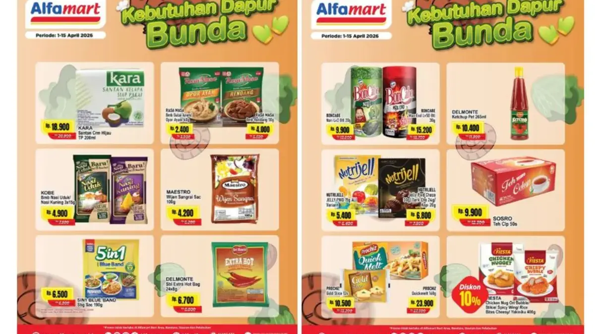 Promo Alfamart Terbaru Pekan ini 13-19 April 2026,
