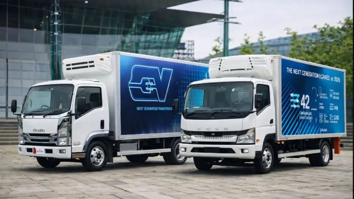 Perbandingan Truk Listrik Fuso eCanter vs Isuzu Elf EV, Mana yang Paling Unggul? Truk Listrik Fuso eCanter vs Isuzu Elf EV
