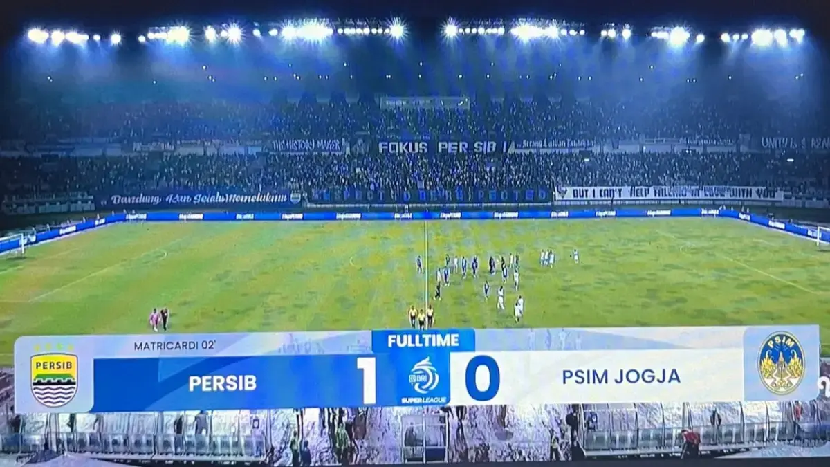 Satu Gol Sundulan Matricardi Bawa Persib Menang atas PSIM Yogyakarta