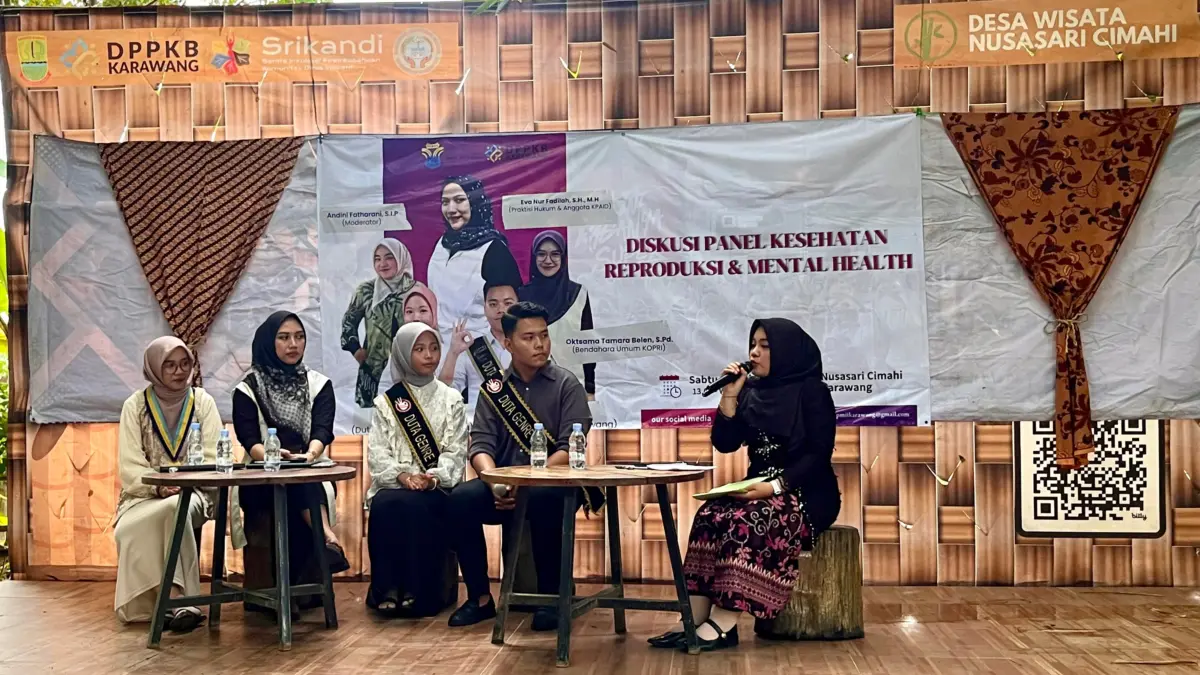 KOPRI PMII Karawang Gandeng DPPKB dan Duta Genre Gelar Diskusi Pencegahan Kekerasan Seksual Korpi PMII dan DPPKB Karawang