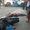 Kecelakaan lalu lintas melibatkan dua sepeda motor terjadi di Jalan Raya Proklamasi, Kelurahan Tunggakjati