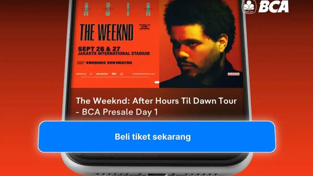 Tiket Konser The Weeknd BCA Pre-sale Masih Tersedia! Festival hingga CAT 5 Masih Bisa Diburu Tiket Konser The Weeknd BCA Pre-sale Masih Tersedia! Festival hingga CAT 5 Masih Bisa Diburu