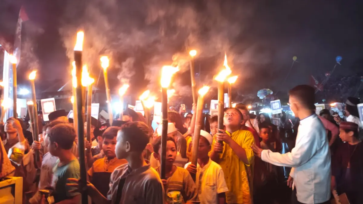 Katar Sukadami Sukses Gelar Pawai Ta'aruf dan Obor, Warga Tumpah Rumah Merayakan Tahun Baru Islam Pawai Obor Katar SUkdami